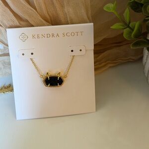 Kendra Scott Drusy Stone Cat 18" Adjustable Pendant Necklace